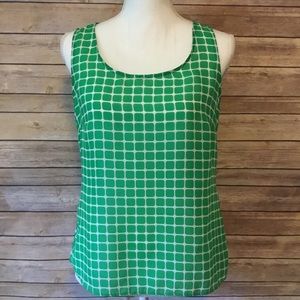 Banana Republic Green Print Top